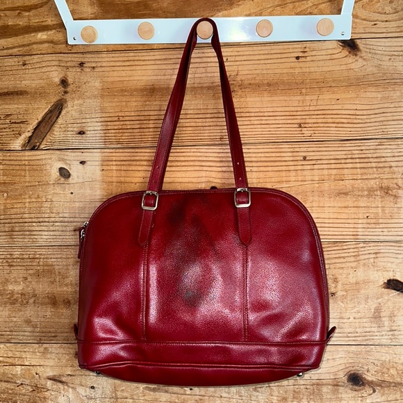 El Portal Red Leather Bag - Picture 1 of 13
